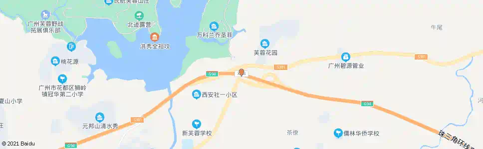 广州芙蓉花园_公交站地图_广州公交_妙搜公交查询2025