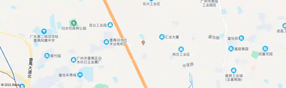 广州茶东村(富怡路)_公交站地图_广州公交_妙搜公交查询2025