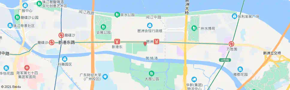 广州广交会展馆_公交站地图_广州公交_妙搜公交查询2025