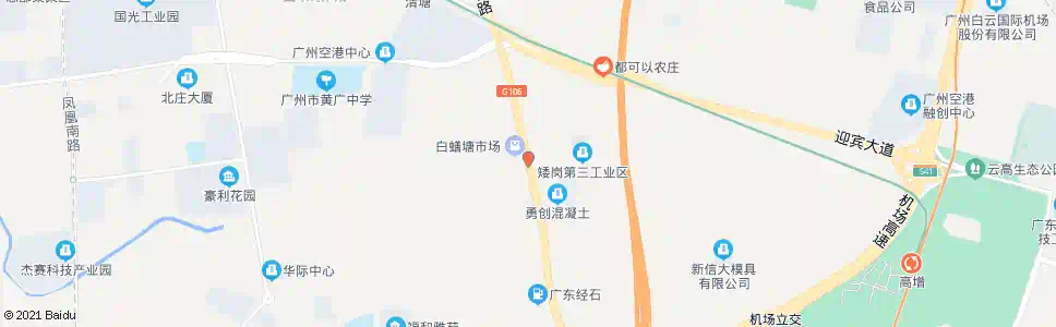 广州白鳝塘_公交站地图_广州公交_妙搜公交查询2025