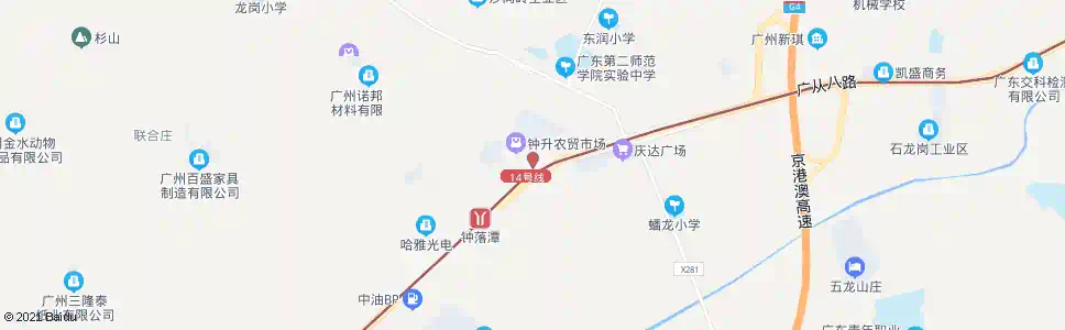 广州钟落潭总站(钟升东路)_公交站地图_广州公交_妙搜公交查询2025