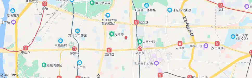 广州六榕路_公交站地图_广州公交_妙搜公交查询2025