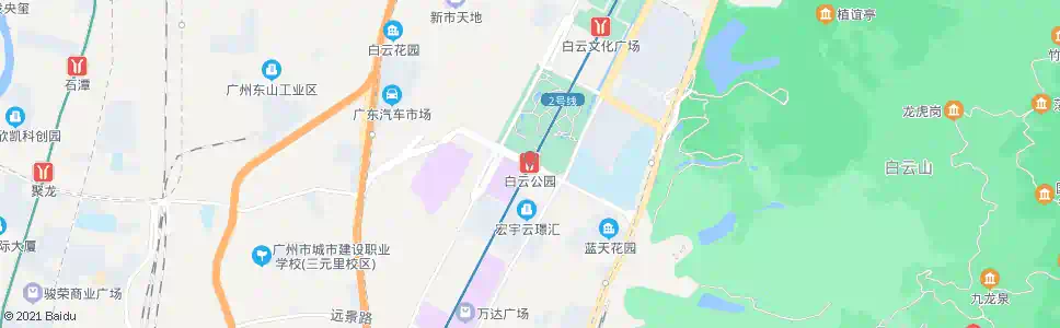 广州地铁白云公园站_公交站地图_广州公交_妙搜公交查询2025