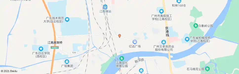 广州江高路口_公交站地图_广州公交_妙搜公交查询2025