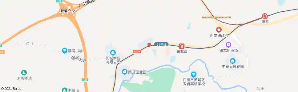 广州镇龙一中_公交站地图_广州公交_妙搜公交查询2025