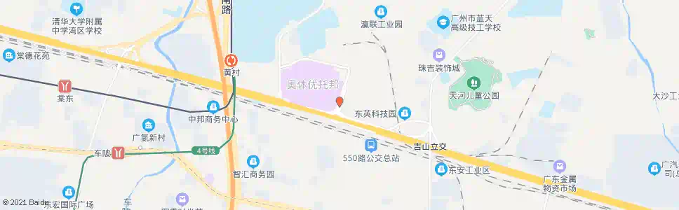 广州黄村立交桥南_公交站地图_广州公交_妙搜公交查询2025