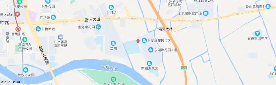 广州东湖洲花园C_公交站地图_广州公交_妙搜公交查询2025