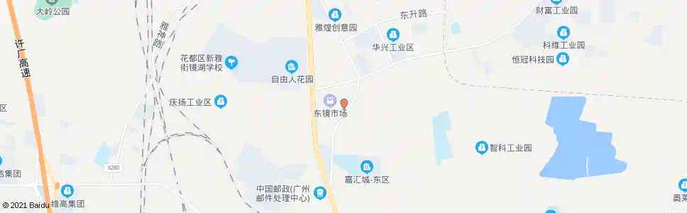 广州新境市场_公交站地图_广州公交_妙搜公交查询2025