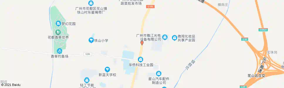 广州华侨工业园_公交站地图_广州公交_妙搜公交查询2025