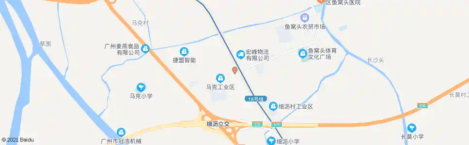 广州马克路_公交站地图_广州公交_妙搜公交查询2025