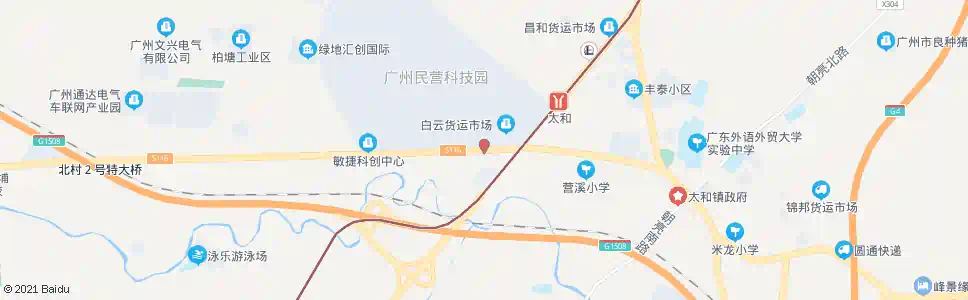 广州北太路东_公交站地图_广州公交_妙搜公交查询2025