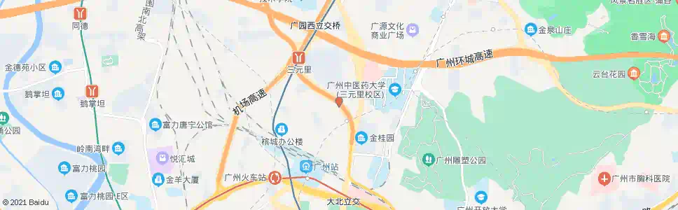 广州桂花岗(三元里大道)_公交站地图_广州公交_妙搜公交查询2025