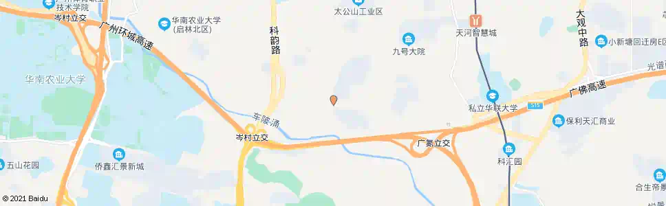 广州沐陂西_公交站地图_广州公交_妙搜公交查询2025