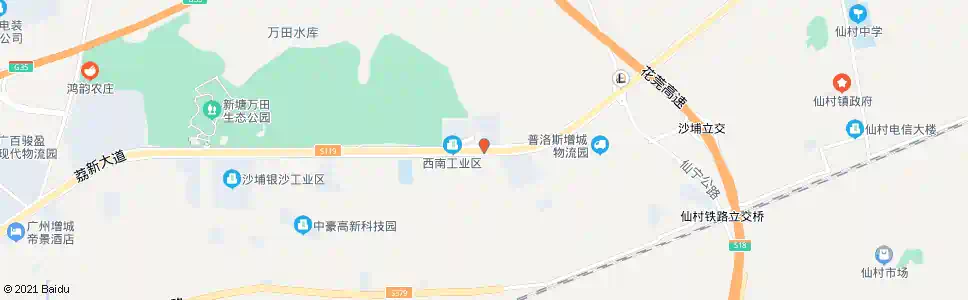 广州西南工业区_公交站地图_广州公交_妙搜公交查询2025