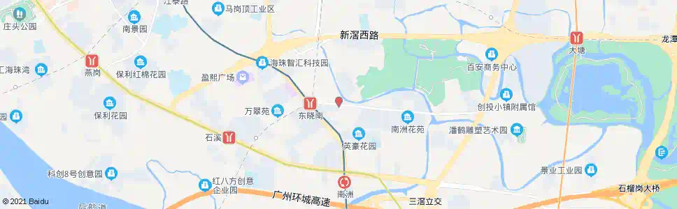 广州江南大道南总站_公交站地图_广州公交_妙搜公交查询2025