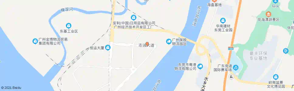 广州志诚大道东_公交站地图_广州公交_妙搜公交查询2025