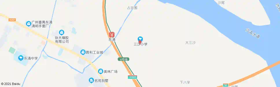 广州三沙村委_公交站地图_广州公交_妙搜公交查询2025