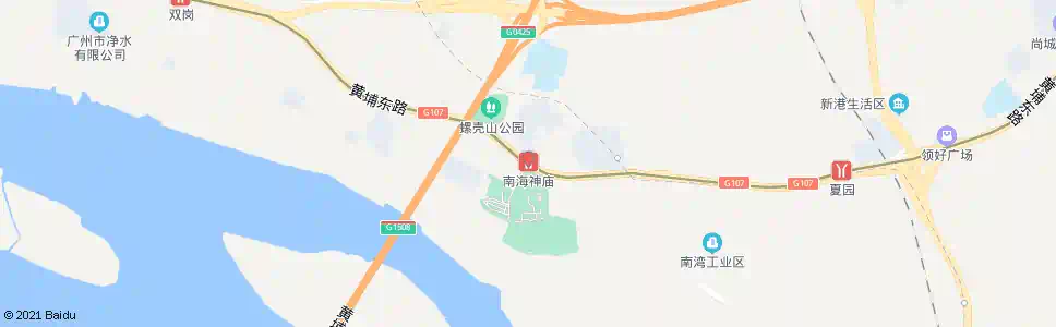 广州南海神庙_公交站地图_广州公交_妙搜公交查询2025