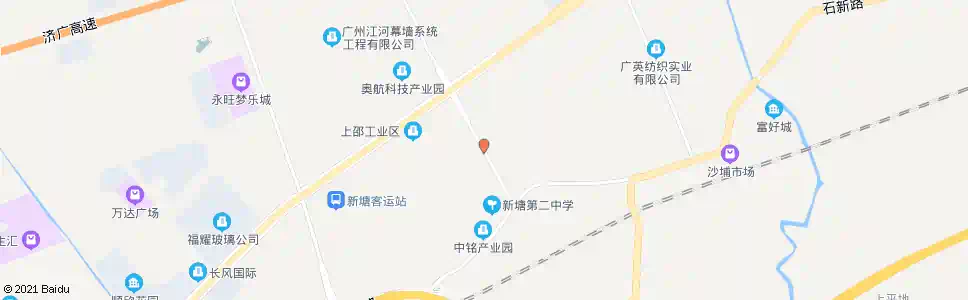 广州上邵工业区_公交站地图_广州公交_妙搜公交查询2025