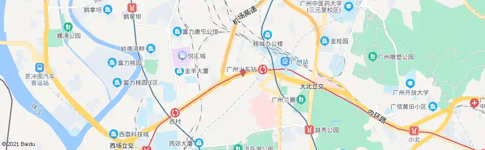 广州站前路公交总站_公交站地图_广州公交_妙搜公交查询2025