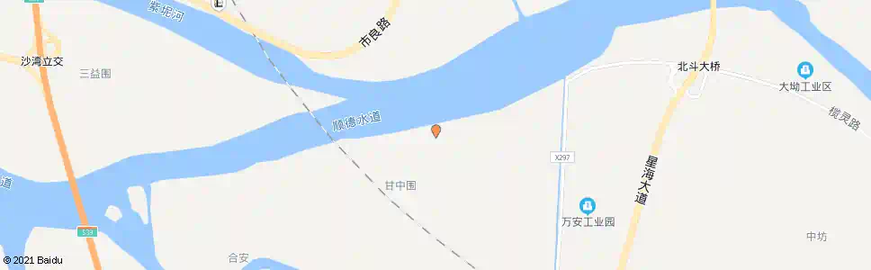 广州甘岗村_公交站地图_广州公交_妙搜公交查询2025
