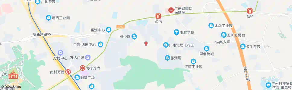 广州雅居乐_公交站地图_广州公交_妙搜公交查询2025