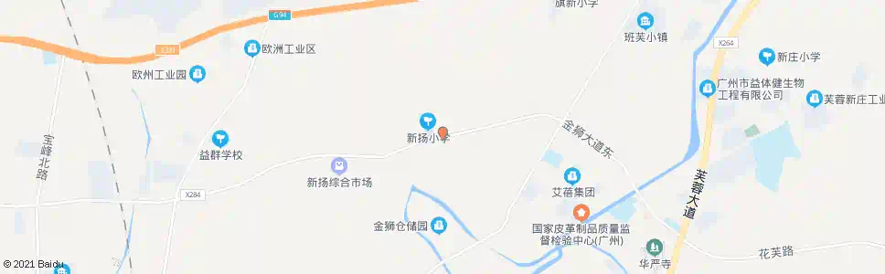 广州新扬村_公交站地图_广州公交_妙搜公交查询2025