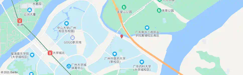 广州广中医正门_公交站地图_广州公交_妙搜公交查询2025