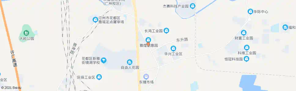 广州华兴工业区_公交站地图_广州公交_妙搜公交查询2025