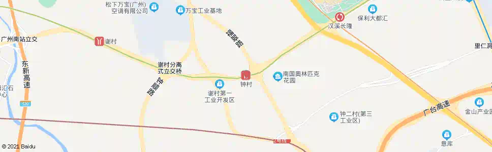 广州钟村职校_公交站地图_广州公交_妙搜公交查询2025