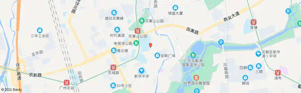 广州花都体育场东门_公交站地图_广州公交_妙搜公交查询2025