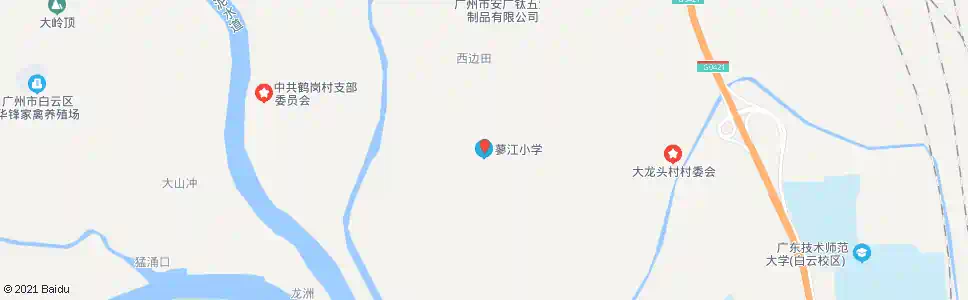 广州蓼江小学_公交站地图_广州公交_妙搜公交查询2025