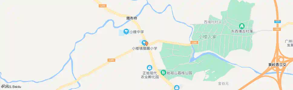 广州腊布村路口_公交站地图_广州公交_妙搜公交查询2025