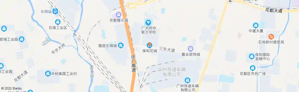 广州保利花城_公交站地图_广州公交_妙搜公交查询2025