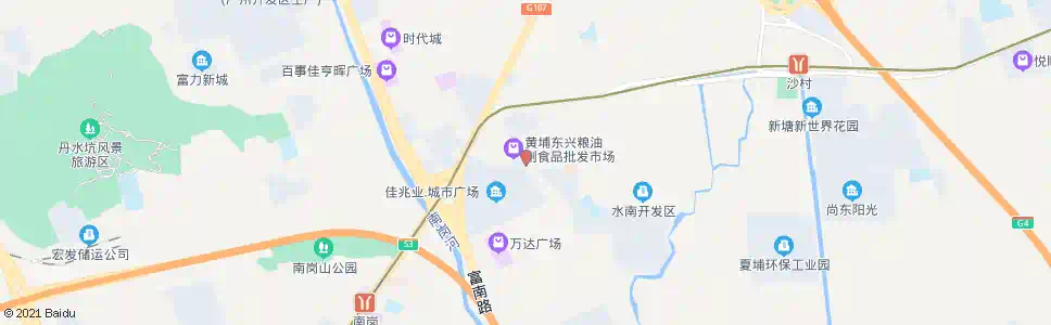 广州康南路北_公交站地图_广州公交_妙搜公交查询2025