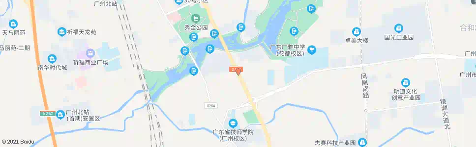 广州三向村_公交站地图_广州公交_妙搜公交查询2025