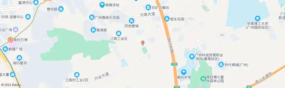 广州夏南村_公交站地图_广州公交_妙搜公交查询2025