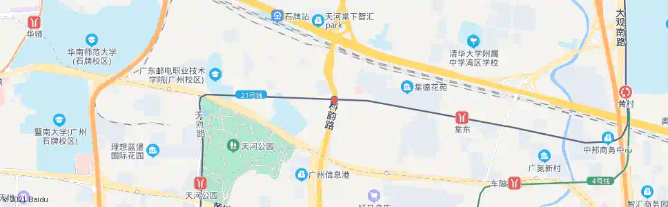 广州科韵路棠安路口_公交站地图_广州公交_妙搜公交查询2025