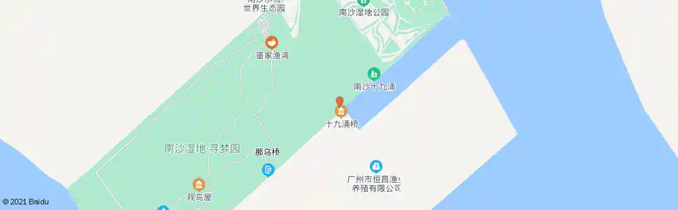 广州十九涌_公交站地图_广州公交_妙搜公交查询2025