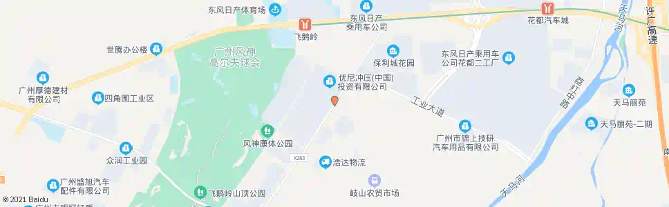 广州广州优尼冲压_公交站地图_广州公交_妙搜公交查询2025