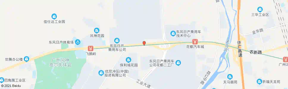 广州风神厂_公交站地图_广州公交_妙搜公交查询2025