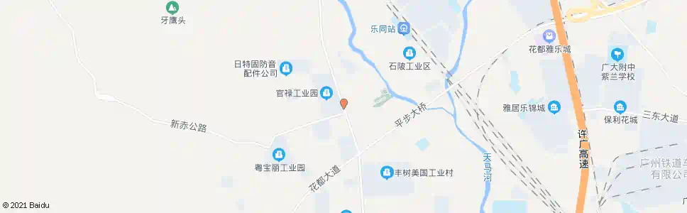 广州官禄布村_公交站地图_广州公交_妙搜公交查询2025