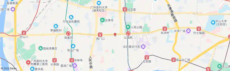 广州朝天路_公交站地图_广州公交_妙搜公交查询2025