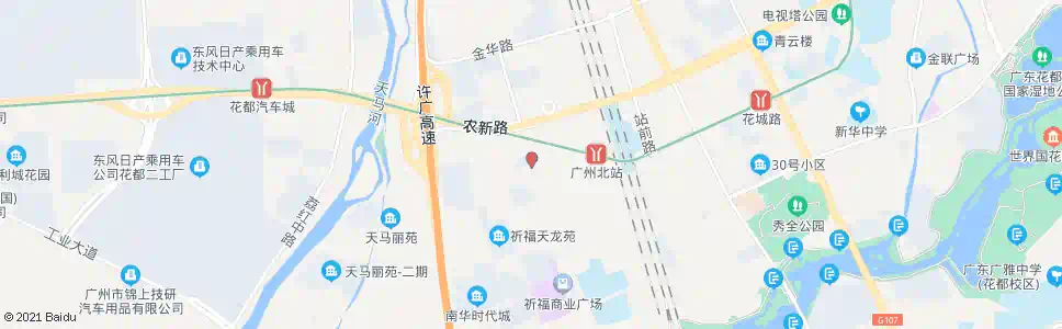 广州布心村_公交站地图_广州公交_妙搜公交查询2025