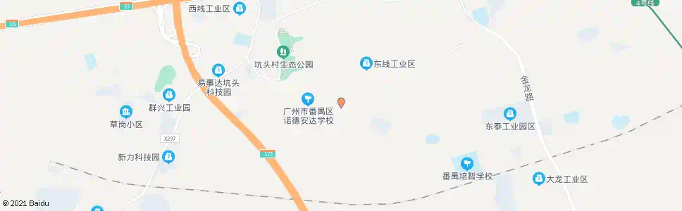 广州坑头东线工业区_公交站地图_广州公交_妙搜公交查询2025
