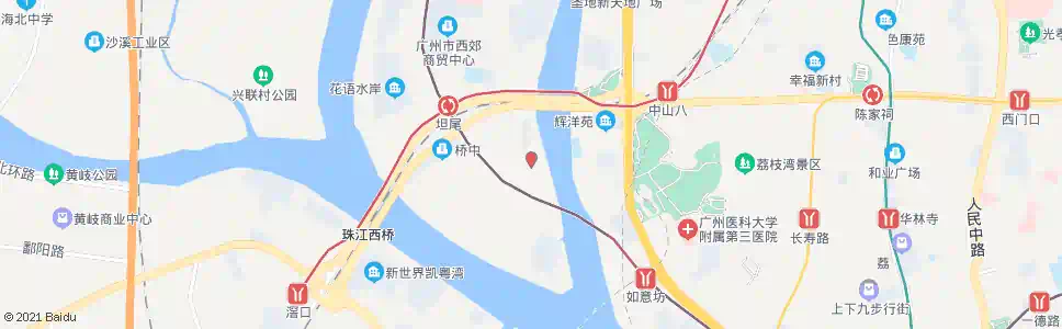 广州海角红楼南门_公交站地图_广州公交_妙搜公交查询2025