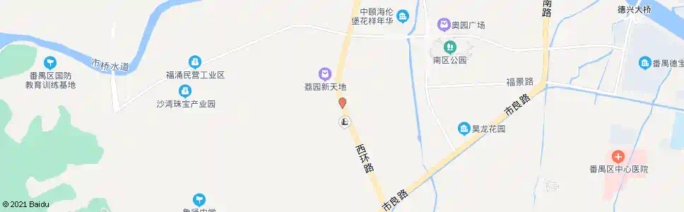 广州沙园村_公交站地图_广州公交_妙搜公交查询2025