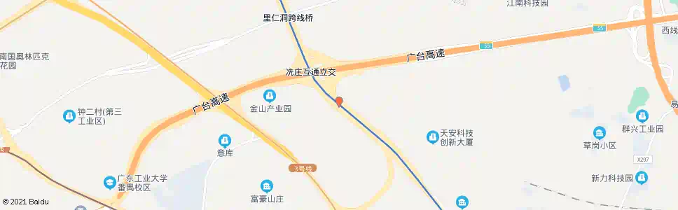 广州冼庄立交_公交站地图_广州公交_妙搜公交查询2025