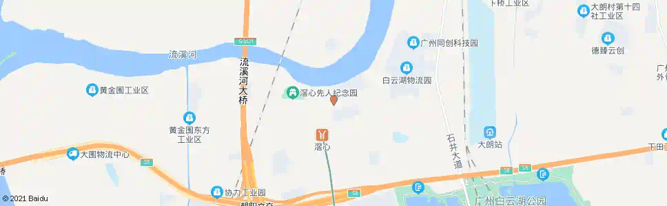广州滘心村_公交站地图_广州公交_妙搜公交查询2025