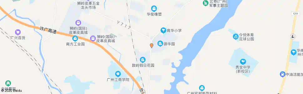 广州御华园_公交站地图_广州公交_妙搜公交查询2025